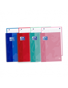 Oxford School Classic A5-Europeanbook - Tapa Extradura Resistente - Cuaderno con 80 Hojas - Colores Surtidos