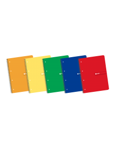 Enri Europeanbook1 A4-- Cuaderno de Tamaño A4-- Espiral - Tapa Blanda - Cuadricula de 5x5