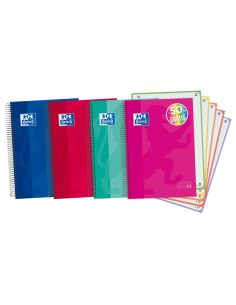 Oxford School Classic A4-Europeanbook - Tapa Extradura - 5 Liso - 120 Hojas - Colores Surtidos