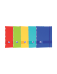 Oxford Live & Go A4 Carpeta de Fundas Espiral - Tapa de Plastico Opaco - 20 Fundas