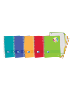 Oxford Live & Go A5-Europeanbook - Tapa de Plastico - 120 Hojas - Colores Surtidos