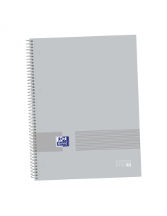 Oxford & You A4-Europeanbook - Tapa Extradura - 80 Hojas - Cuadricula 5x5 - Color Gris