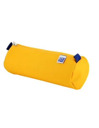 Oxford Kangoo Kids Estuche Redondo Grande - Resistente Poliester - Color Amarillo