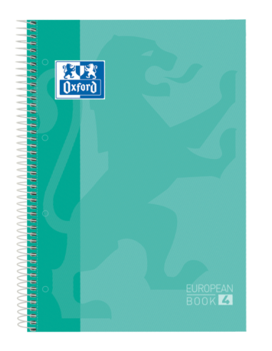 Oxford School Classic A5-Europeanbook - Tapa Extradura Resistente - 50-mas Hojas Gratis - Cuadricula 5x5 - 120 Hojas -