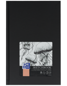 Oxford Artbooks A5 Tapa Extradura Cuaderno Cosido Esbozo - Tamaño A5 - Tapa Dura - Cuaderno Cosido - 96 Hojas de 100gr -