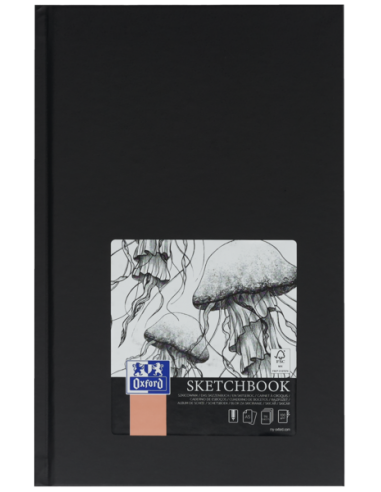 Oxford Artbooks A5 Tapa Extradura Cuaderno Cosido Esbozo - Tamaño A5 - Tapa Dura - Cuaderno Cosido - 96 Hojas de 100gr -