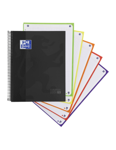 Oxford School Classic A4-Europeanbook - Tapa Extradura - 50-Hojas Gratis - 5x5 - 120 Hojas