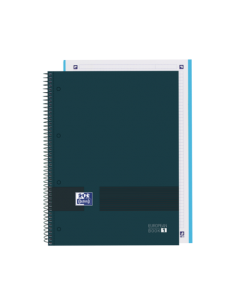 Oxford & You A4-Europeanbook - Tapa Extradura Resistente - Cuaderno con 80 Hojas - Cuadricula 5x5 - Color Azul