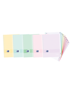 Oxford Live & Go A4-Europeanbook - Tapa de Plastico - 160 Hojas - Colores Surtidos