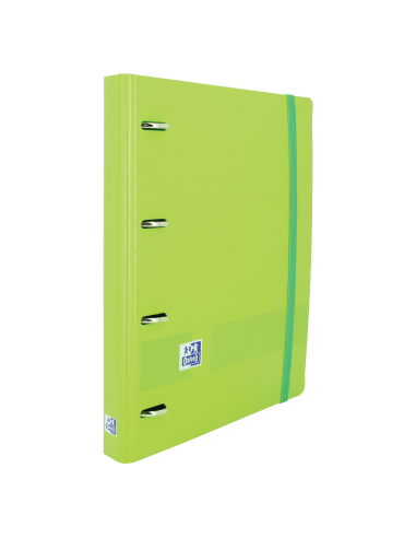 Oxford Live & Go A4-Polyfoam Europeanbinder - Lomo de 45mm - Anillas de 4Dx35mm - Recambio 5x5 - Color Verde
