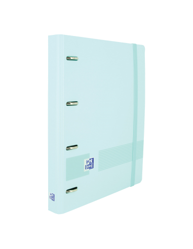 Oxford Live & Go A4-Polyfoam Europeanbinder - Lomo de 45mm - Anillas de 4Dx35mm - Incluye Recambio 5x5 - Color Azul Pastel