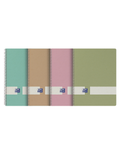 Oxford Nature Europeanbook A4-Tapa Dura 5x5 80 Hojas - Cuaderno Ecologico - Tamaño A4-- Tapa Dura Resistente - 80 Hojas
