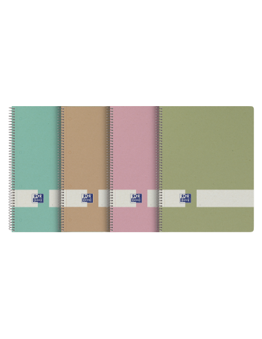 Oxford Nature Europeanbook A4-Tapa Dura 5x5 80 Hojas - Cuaderno Ecologico - Tamaño A4-- Tapa Dura Resistente - 80 Hojas