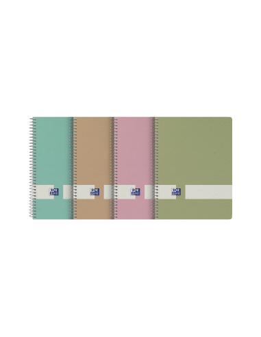 Oxford Nature Europeanbook A5-Tapa Dura 5x5 80 Hojas - Tapa Dura Resistente - Formato A5-- Cuadricula de 5x5 - 80 Hojas