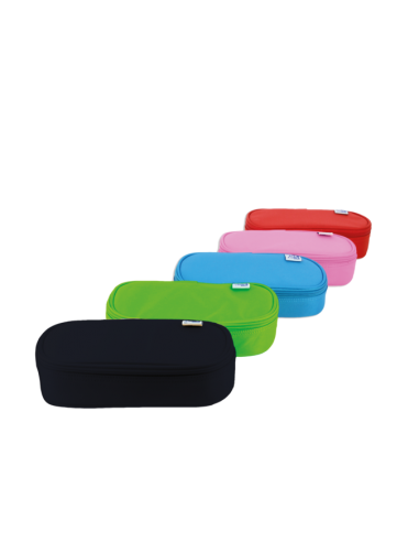 Oxford Kangoo Kids Estuche Cofre 23x11x6cm - Diseño Divertido y Colorido - Amplio Espacio de Almacenamiento - Ideal para