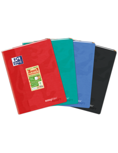 Oxford Easybook Kraft A4 - Tapa Blanda - Libreta Grapada - 1 Linea con 2 Margenes - 48 Hojas - Colores Surtidos
