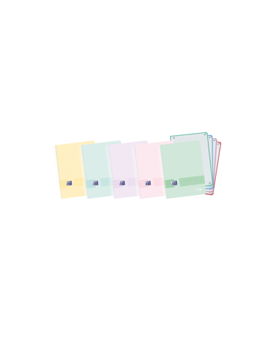 Oxford Live & Go A5-Europeanbook - Tapa de Plastico - 120 Hojas - Colores Surtidos