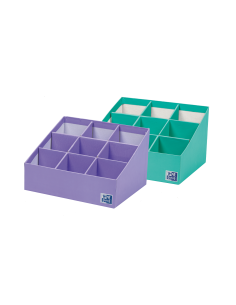 Oxford Portabolis Escalado 3x3 - Practico Organizador de Notas Adhesivas - Escala de Colores para Priorizar Tareas - Ideal