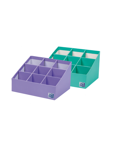 Oxford Portabolis Escalado 3x3 - Practico Organizador de Notas Adhesivas - Escala de Colores para Priorizar Tareas - Ideal
