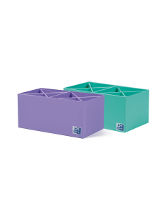 Oxford Portabolis en Cruz 2x4 - Organizador de Boligrafos - Diseño en Forma de Cruz - Capacidad para 8 Boligrafos - Ideal