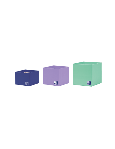 Oxford Portabolis 3 Cubiletes - Organizador de Escritorio - Incluye 3 Compartimentos - Diseño Compacto y Funcional
