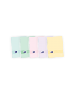 Oxford Live & Go Europeanbook A4-- Tapa de Plastico - 8 Colores Pastel - 160 Hojas - Organizacion y Estilo en un Solo