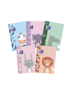 Oxford Kids Libreta Grapada A5-Lisa Tapa Blanda Tacto Suave Touch - Ideal para Niños - Tamaño A5-- Tapa Blanda con Tacto