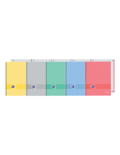 Oxford & You Europeanbook A4-Tapa Extradura - 1 Linea Horizontal - 80 Hojas - Colores Surtidos