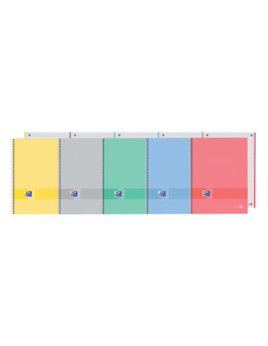 Oxford & You Europeanbook A4-Tapa Extradura - 1 Linea Horizontal - 80 Hojas - Colores Surtidos