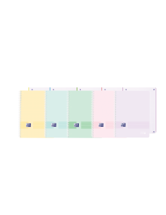 Oxford Live&Go Europeanbook 1 Tapa de Plastico A4-5x5 - 80 Hojas - Colores Surtidos