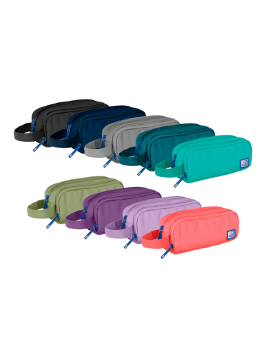 Oxford B-Smart Estuche de Lapices - Fabricado con Poliester Reciclado RPET - Resistente y Ecologico - Ideal para Organizar