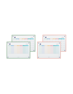Oxford Planner A3 Reversible Semana&Mes-Compl - 2 Colores - Gran Tamaño para Organizacion Eficiente