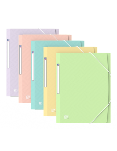 Oxford A4-PP TR Pastel STD - Carpeta de Plastico Resistente - Tamaño A4-- Diseño Moderno y Elegante - Ideal para