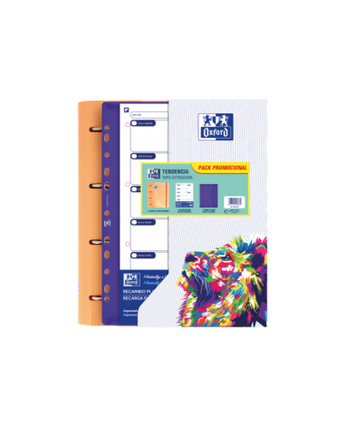 Oxford Europeanbinder Oxfcla A4 - Carpeta de Tamaño A4 - Incluye 10 Fundas Transparentes - con Etiqueta para Identificacion