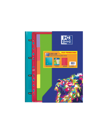 Oxford Europeanbinder Oxfl&G A4 Pp Sb Sep Viv Sur - Carpeta de Anillas Europea - Tamaño A4-- Fabricada en Polipropileno -