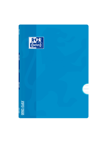 Oxford Libreta Grapada Openflex A4 - Tapa de Plastico Resistente - Grapada para Mayor Durabilidad - 1 Linea con Margen para