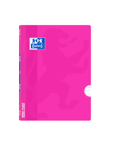 Oxford Libreta Grapada Openflex A4 - Tapa de Plastico Resistente - Grapada para Mayor Durabilidad - Pauta 3.5 con Margen para