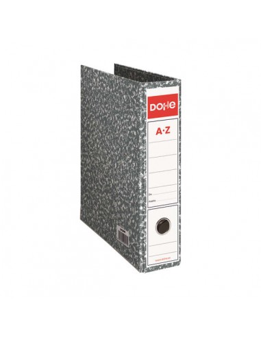 Dohe Archivadores Jaspeados - 300x250mm - Carton Forrado con Papel Impreso - Cantoneras Metalicas - Ollao y Palanca de Maxima