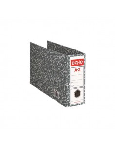Dohe Archivadores Jaspeados - Carton Forrado con Papel Impreso - Cantoneras Metalicas - Ollao y Palanca de Maxima Calidad -