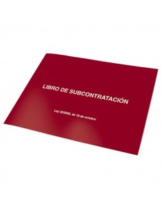 Dohe Libros de Subcontratacion Din A4 Apaisado - 10 Hojas Numeradas - Hojas Autocopiativas