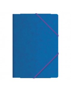 Dohe Carpetas de Gomas con Tres Solapas - Tamaño Folio - Fabricadas en Cartulina de Primera Calidad - Plastificadas - Cierre