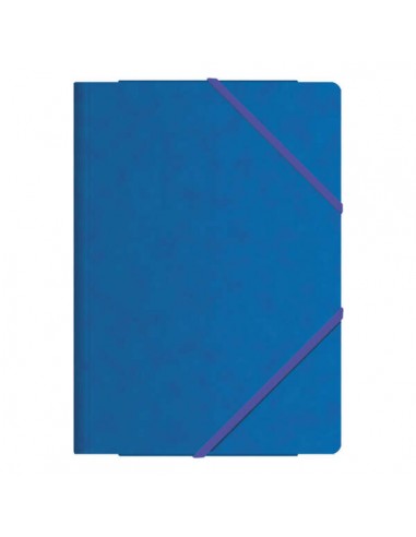 Dohe Carpetas de Gomas con Tres Solapas - Tamaño Folio - Fabricadas en Cartulina de Primera Calidad - Plastificadas - Cierre
