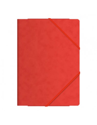 Dohe Carpeta de Gomas con Tres Solapas - Tamaño Folio - Fabricada en Cartulina de Primera Calidad - Plastificada - Cierre