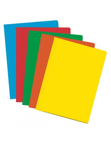 Dohe Subcarpetas Fabricadas en Cartulina de 180gr - con Ranura para Fastener - Resistente y Duradera - Ideal para Organizar