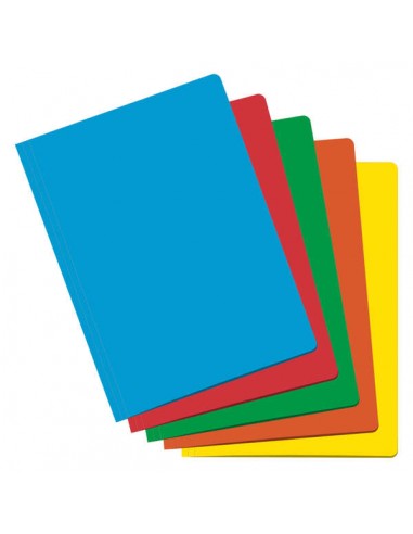 Dohe Subcarpetas Fabricadas en Cartulina de 180gr - con Ranura para Fastener - Resistente y Duradera - Ideal para Organizar