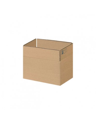 Dohe Cajas de Embalaje de 4 Solapas - Carton Marron de Canal de 3mm - Resistente y Duradero - Ideal para Envios y