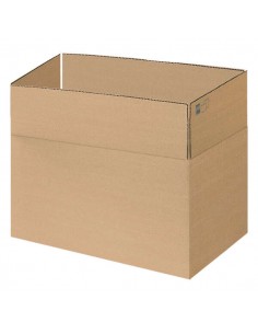 Dohe Cajas de Embalaje de 4 Solapas - 3mm de Canal - Fabricadas en Carton Marron - Resistente y Duradero