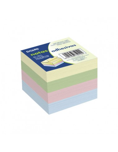 Dohe Cubos de Notas Reposicionables - 75gr - Cubo de 400 Hojas - Ideal para Oficina y Escuela
