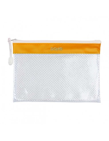 Dohe Bolsa Cremallera PVC - 24x17.5mm - Resistente al Agua - Ideal para Documentos A5