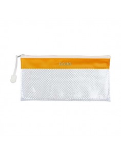 Dohe Bolsa Cremallera PVC - 22x11cm - Resistente al Agua - Ideal para Viajes - Cierre Seguro